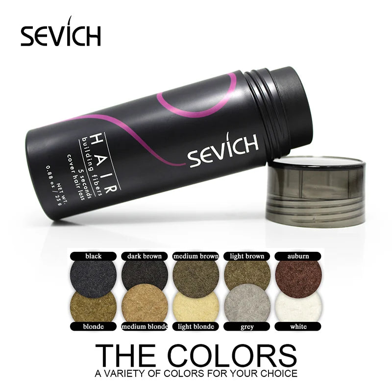 Sevich 12g & 25g Hair Building Fiber Keratin Fiber Hair Instant Concealer Hair Loss Product Extension Thicken Hair 10 Colors - AliExpress 66