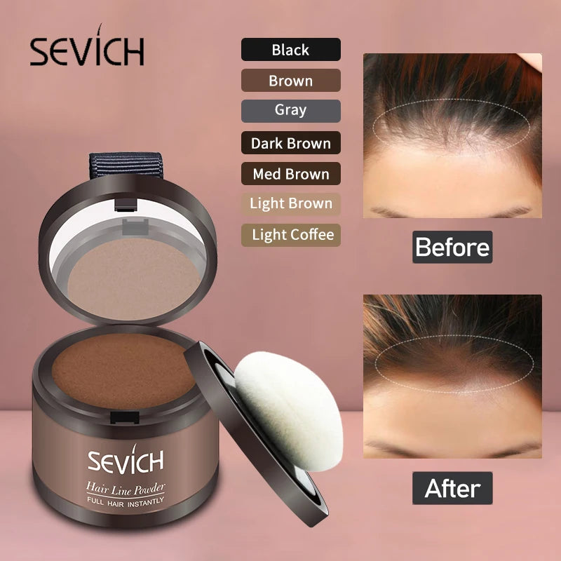 Sevich Hair Fluffy Powder Instantly Hair Concealer Coverage Instantly Black Root Cover Up Natural Instant Hair Line Shadow - AliExpress 66