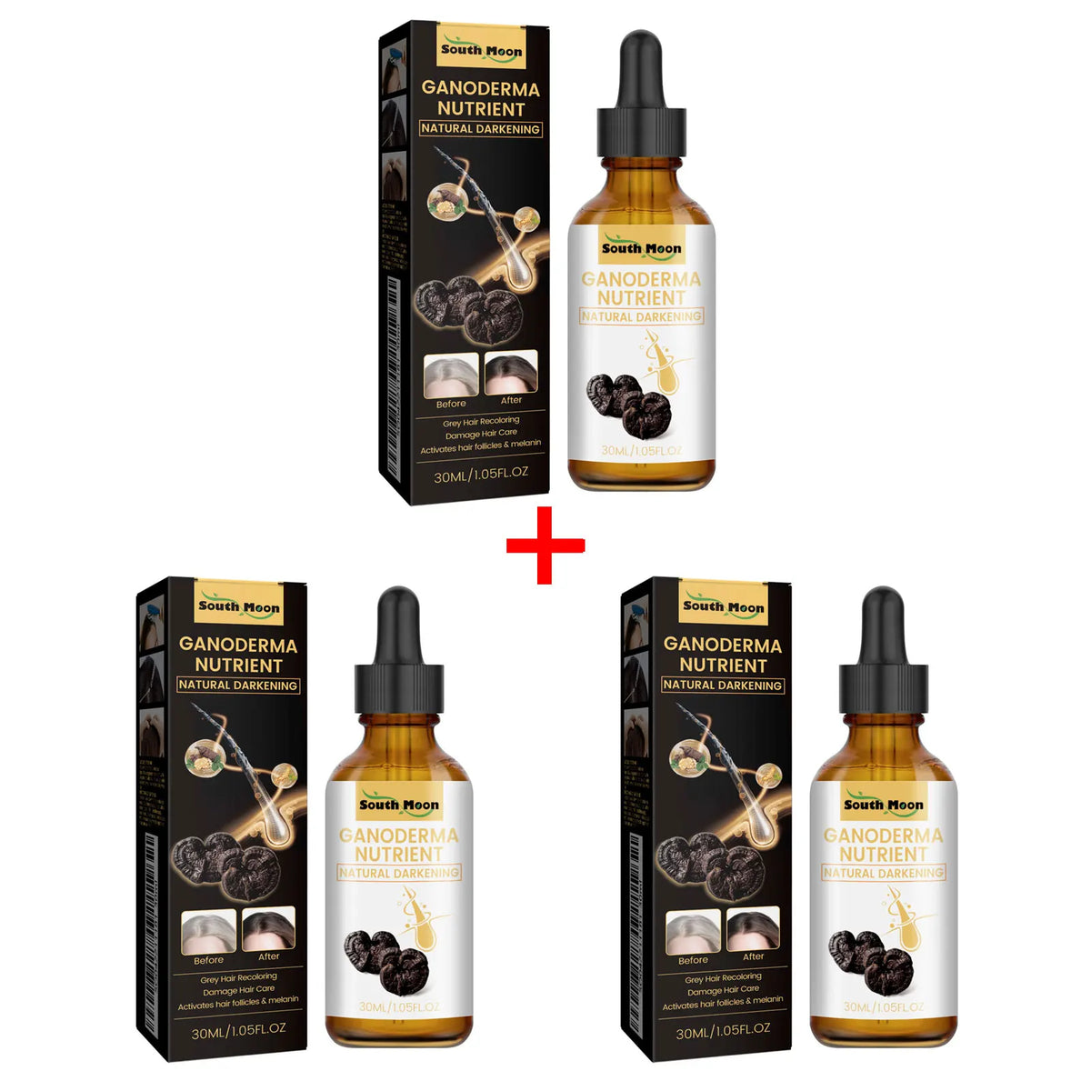 Anti Gray Hair Serum Hair Blackening Natural Color Repair Anti Loss Moisturizing Scalp Care Gray White Hair Treatment Essence - AliExpress 66