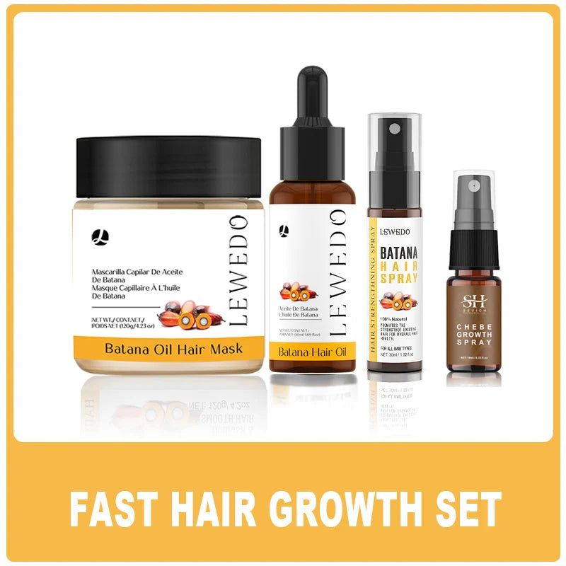 Batana Oil Hair Growth Kit Traction Alopecia Hair Repair Spray Repairs Damage Hair Keratin Hair Scalp Regrowth Treatment Mask - AliExpress 66