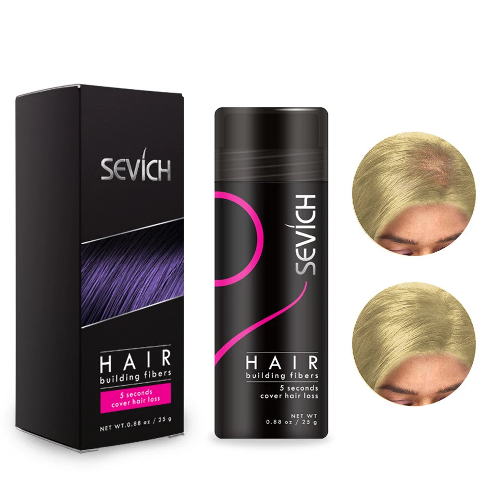 Sevich Hair Building Fibers Keratin Thicker Anti Hair Loss Products Concealer Refill Thickening Hair Fiber Powders Growth 25g