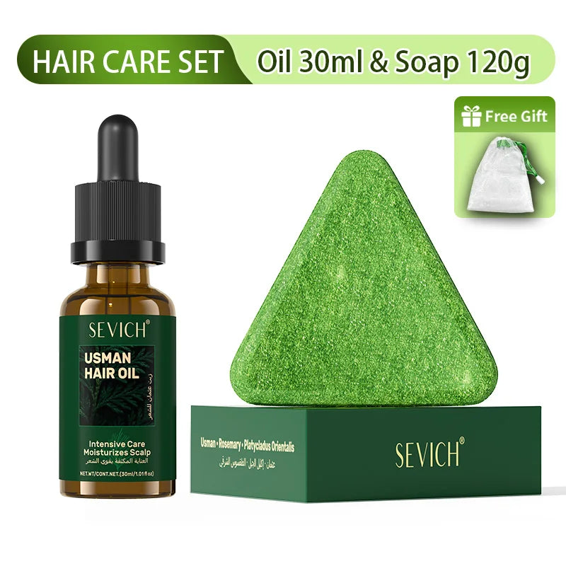 Anti Hair Loss Serum Set Hair Growth Essential Oil Usman Hair Regrowth Shampoo Soap Hair Care Thickening Oil Spray For Men Women - AliExpress 66