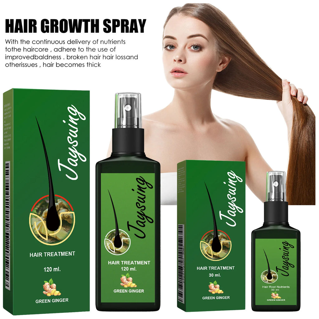 Hair Growth Spray Ginger Massage Scalp Damaged Treatment Solution Nourish Roots Fast Grow Anti Hair Loss Serum Beauty Health - AliExpress 66