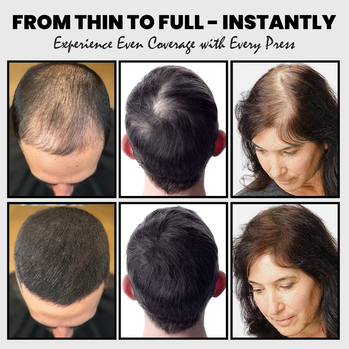 Adglamful Hair Fibers (15g) â€?10sec Instant Volume, Spray Applicator for Thinning Hair | Invisible & Even Coverage - AliExpress 66