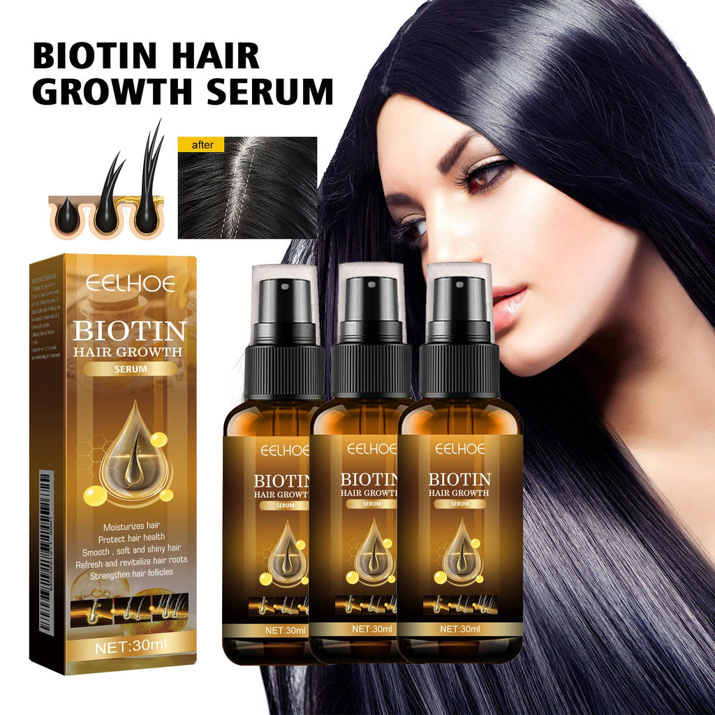 Biotin Hair Care Spray Nourish Scalp Hair Follicle Reduce Hair Loss Stabiliz Hair Root Refresh Oil Control Natural Plant Essence - AliExpress 66