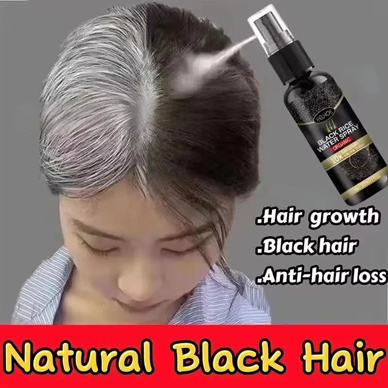 Gray White Hair Treatment Serum Cover White Hair To Black Natural Color Repair Spray Anti Loss Hair Restore Healthy Hair Care - AliExpress 66