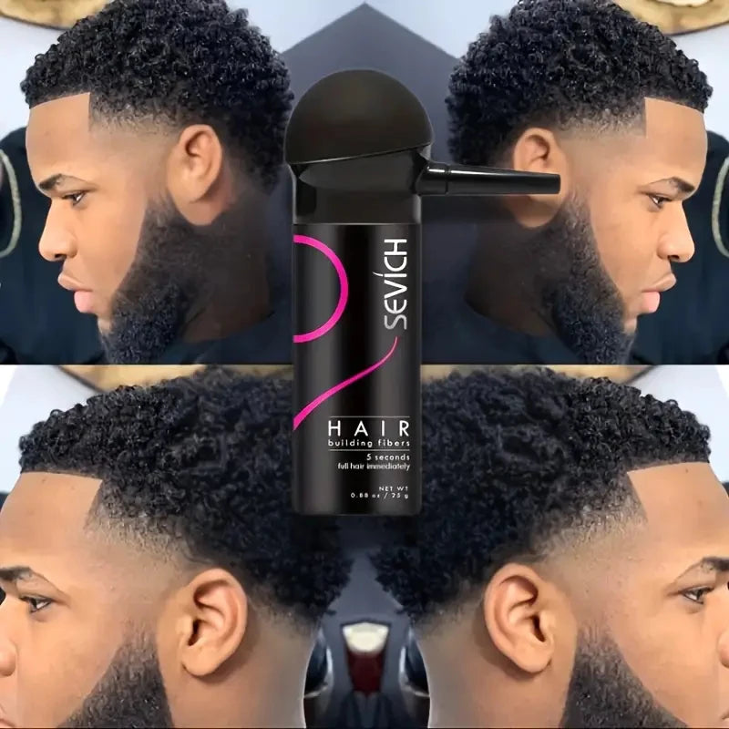 SEVICH Hair Fiber Thickening Spray Set 12g Instant Regrowth Powder Hair Building Fiber Applicator Hairline Powder Hair Concealer