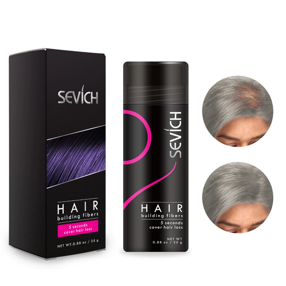 Sevich Hair Building Fibers Keratin Thicker Anti Hair Loss Products Concealer Refill Thickening Hair Fiber Powders Growth 25g