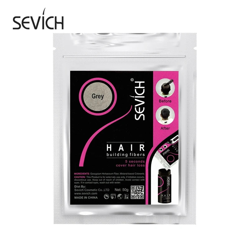 Sevich 10 Colors Hair Fiber 50g Hair Building Fiber Powder Keratin Instant Hair Growth Fiber Refill Hair Loss Hair Care Product - AliExpress 66