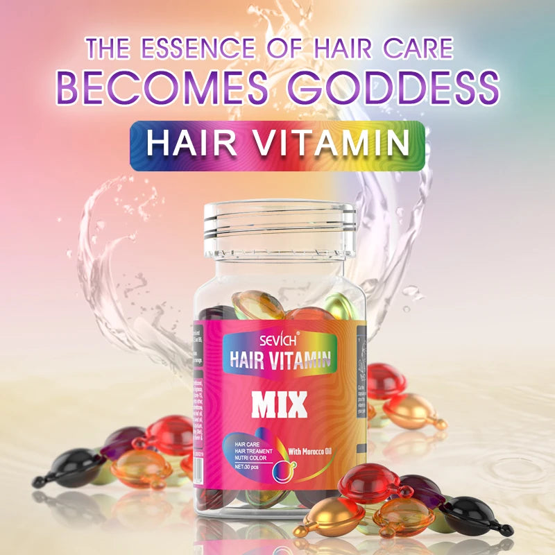 Sevich Mix Hair Vitamin Capsule Hair Treatment Oil Repair Damaged Smooth Hair Care Serum Nourishing Keratin Complex Oil - AliExpress 66