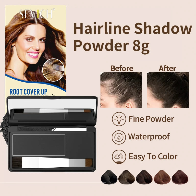 Sevich 5 Colors Hair Shadow Powder Natural Touch Hair Concealer Coverage HairLine Powder Repair Volume Hairline Fluffy Powder - AliExpress 66