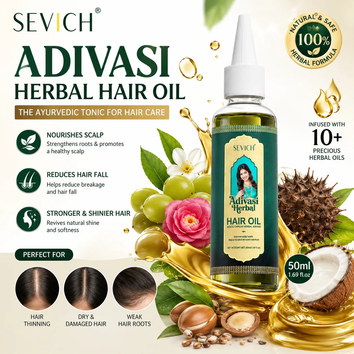 Ayurvedic Hair Growth Oil India Adivasi Organic Hair Growth Serum Anti Hair Loss Fast Regrowth Thicken Oils Hair Growth Products - AliExpress 66