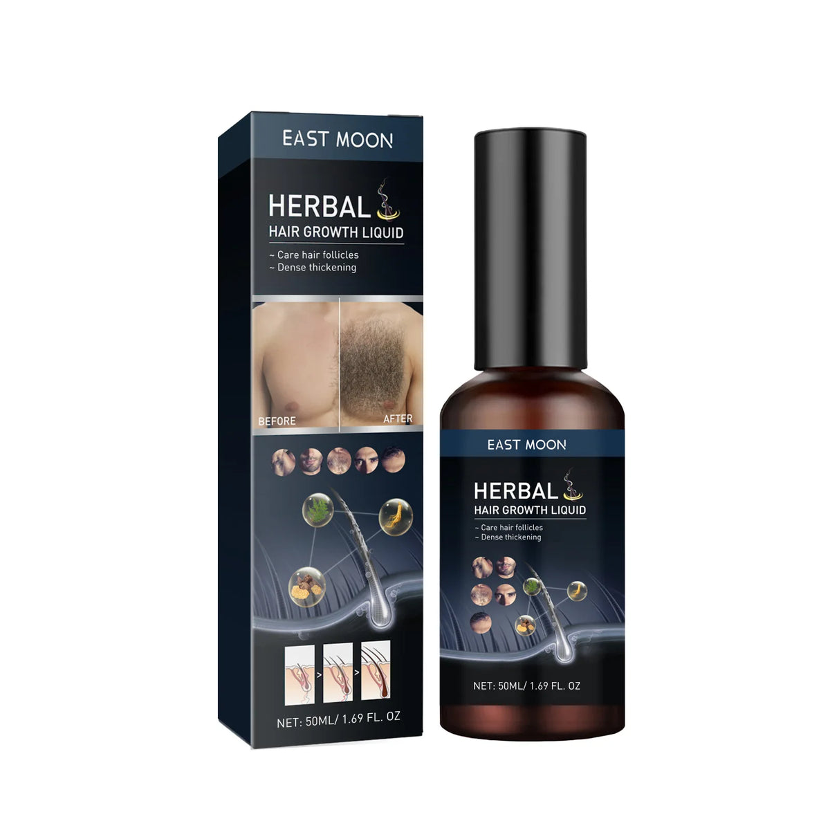 Hair Growth Serum Chest Body Hair Mustache Regrowth Longer Thicker Hair Thinning Treatment Moisture Nourish Beard Growth Spray - AliExpress 66
