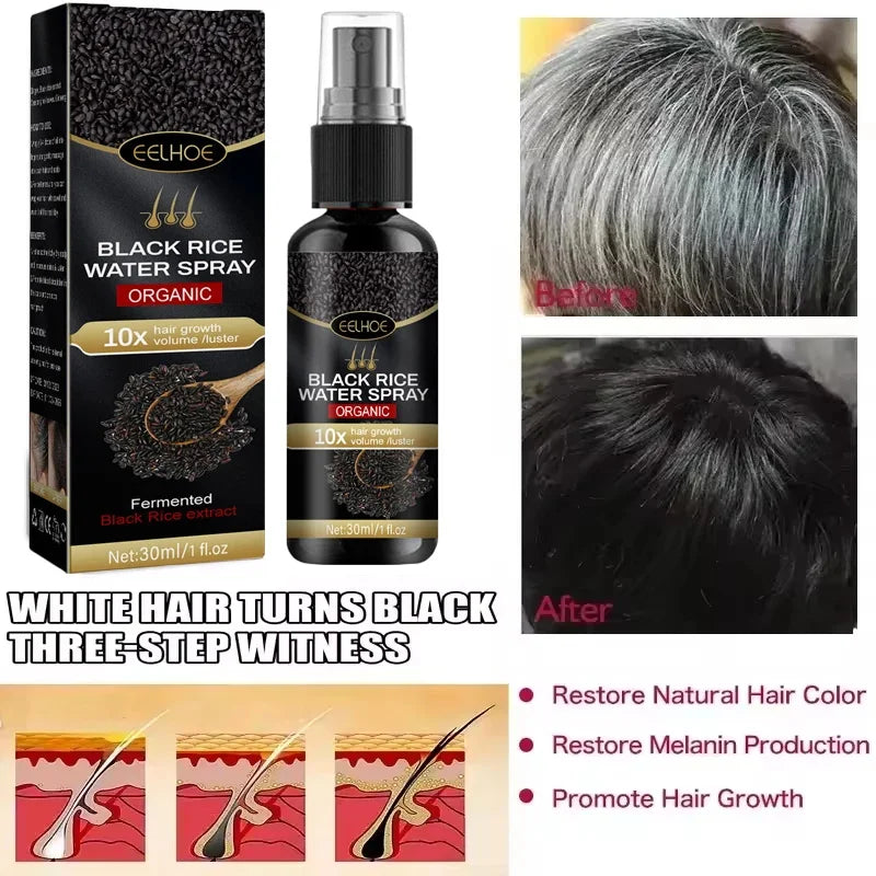 Gray to Black Hair Treatment Serum ¨C Natural Color Restore