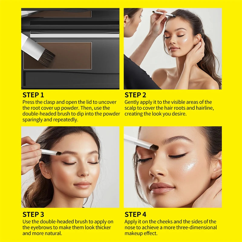 Sevich 5 Colors Hair Shadow Powder Natural Touch Hair Concealer Coverage HairLine Powder Repair Volume Hairline Fluffy Powder - AliExpress 66