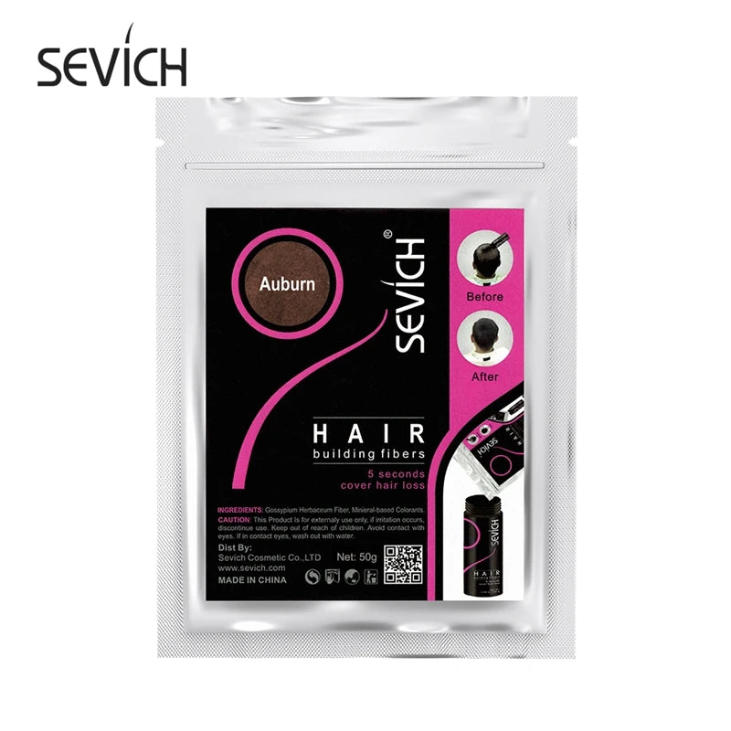 Sevich 10 Colors Hair Fiber 50g Hair Building Fiber Powder Keratin Instant Hair Growth Fiber Refill Hair Loss Hair Care Product - AliExpress 66