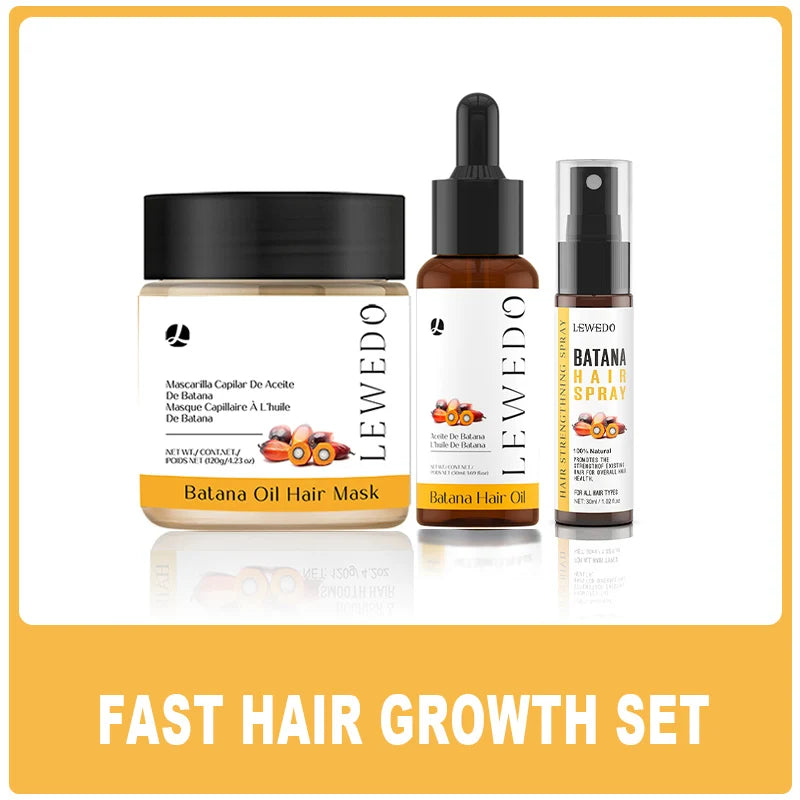 Batana Oil Hair Growth Kit Traction Alopecia Hair Repair Spray Repairs Damage Hair Keratin Hair Scalp Regrowth Treatment Mask - AliExpress 66