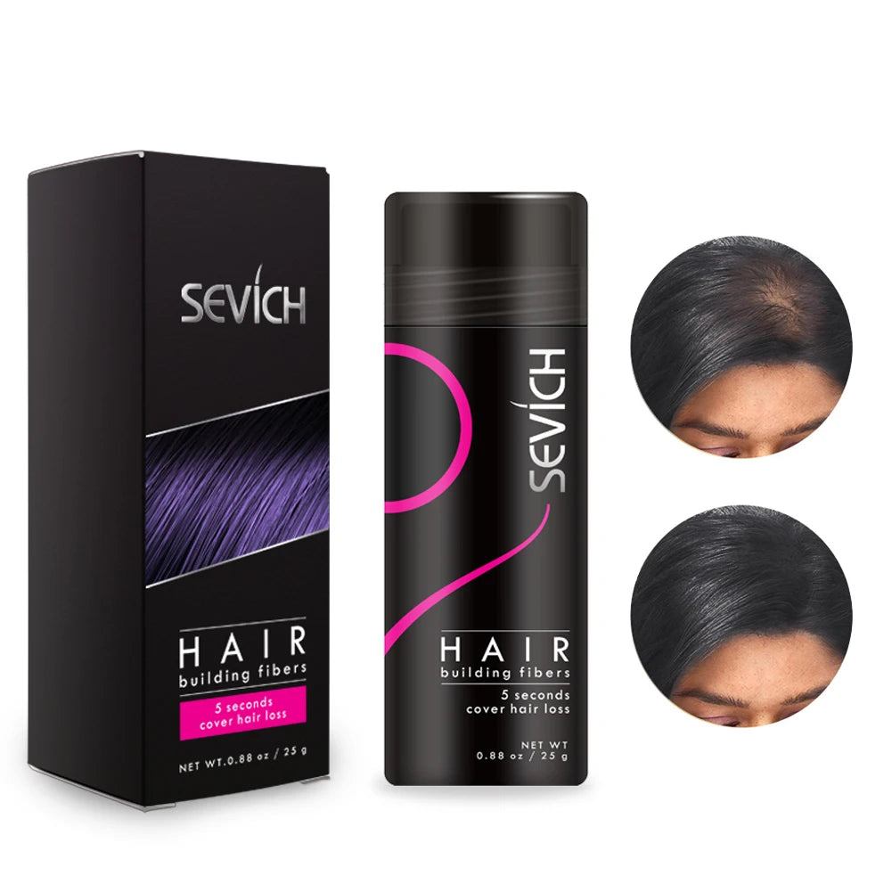 Sevich Hair Building Fibers Keratin Thicker Anti Hair Loss Products Concealer Refill Thickening Hair Fiber Powders Growth 25g