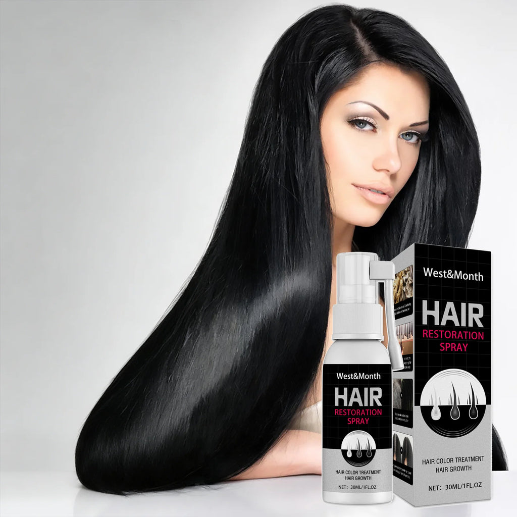 Black Hair Spray 30ml Natural Gray to Black Treatment