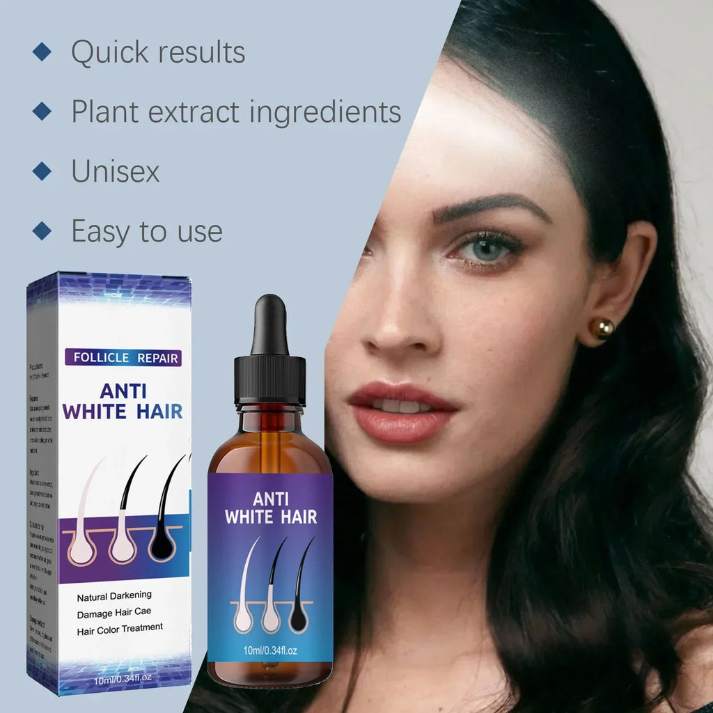 24 NEW White To Black Gray White Hair Serum Natural Color Repair Nourish Essence Anti-gray Care for Men Women - AliExpress 66