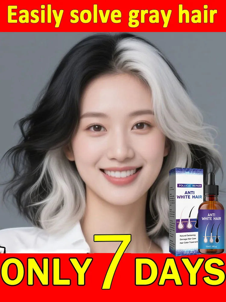 24 NEW White To Black Gray White Hair Serum Natural Color Repair Nourish Essence Anti-gray Care for Men Women - AliExpress 66