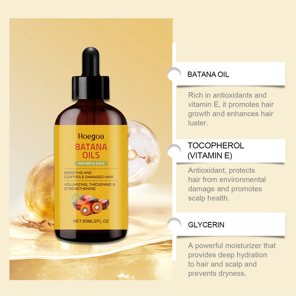 Natural Organic Batana Hair Care Essence Oil Fast Hair Growth Nourishing Smooth Strengthen Root Scalp Hair Care Essence Oil 60ml - AliExpress 66