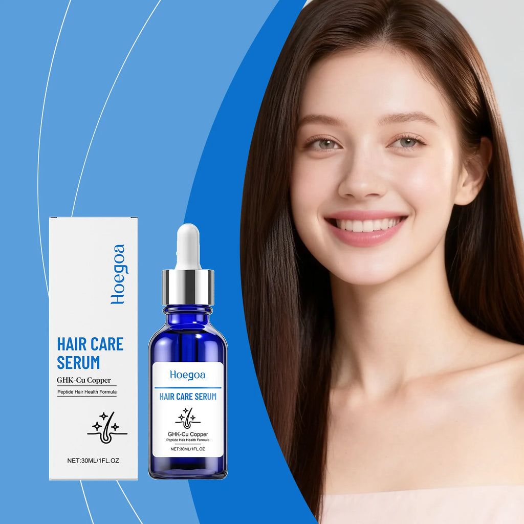 30ML Copper Peptide Serum for Hair Growth, GHK-Cu Peptide Hair Serum Non-Greasy Scalp Care for Thicker Fuller Hair Anti Loss