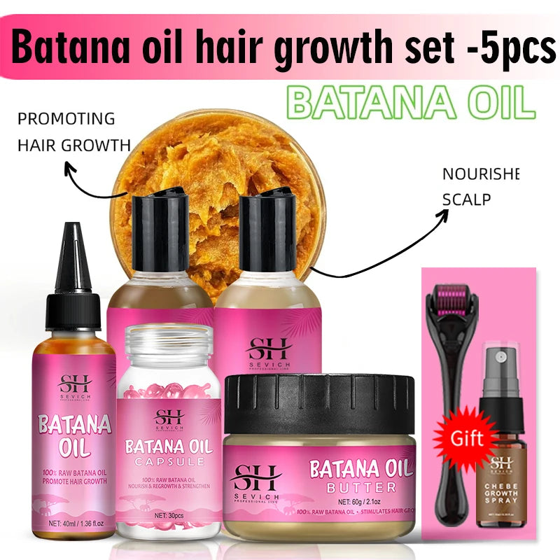 7pc Batana Oil Product Fast Hair Growth Oil For Men Hair Growing Spray Anti Hair Loss Shampoo Butter Hair Mask Hair Care Capsule - AliExpress 66