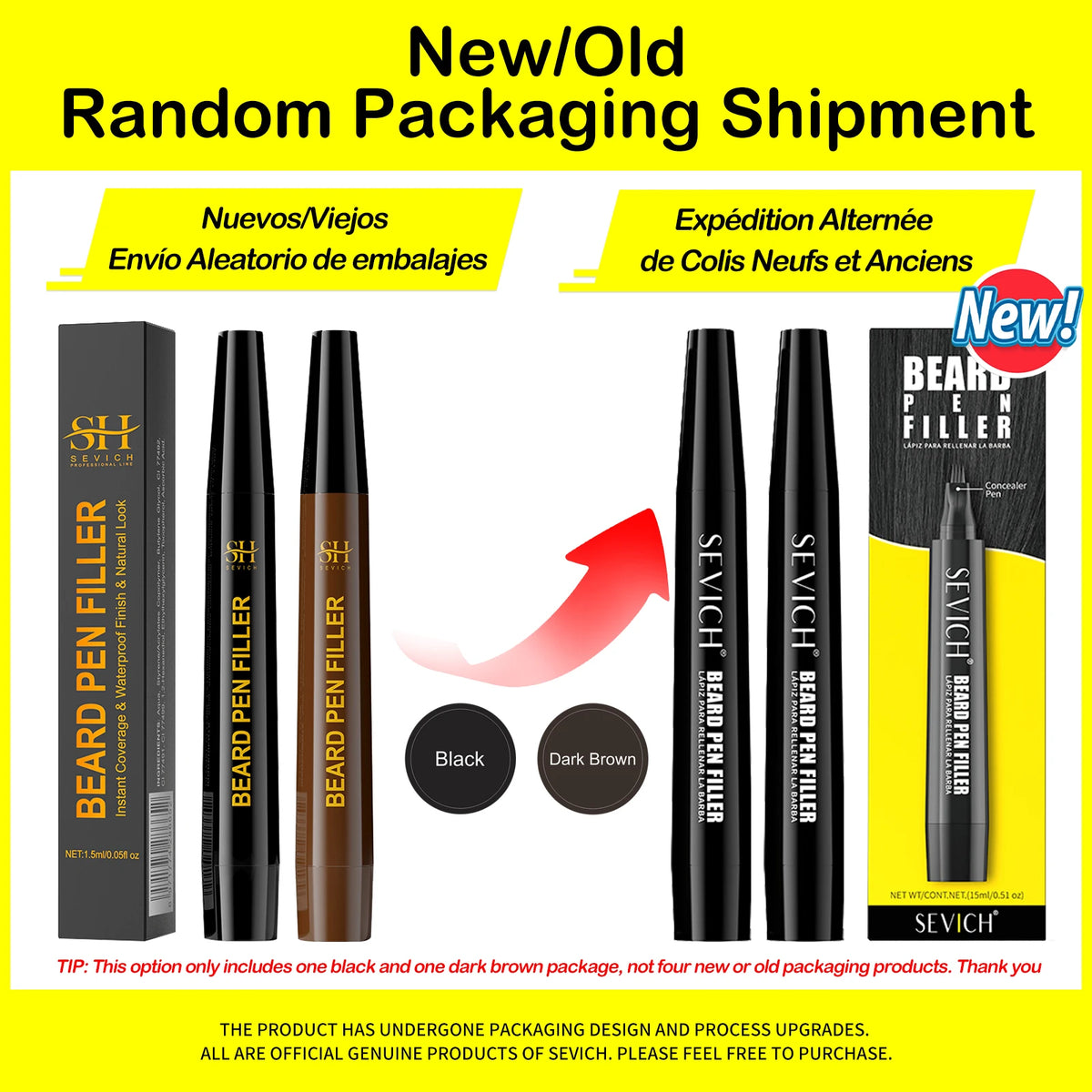 SEVICH Beard Filling Pen Kit Beard Enhancer Brush Beard Coloring Shaping Tools Waterproof Black Brown Hair Pencil Repair Tools - AliExpress 66