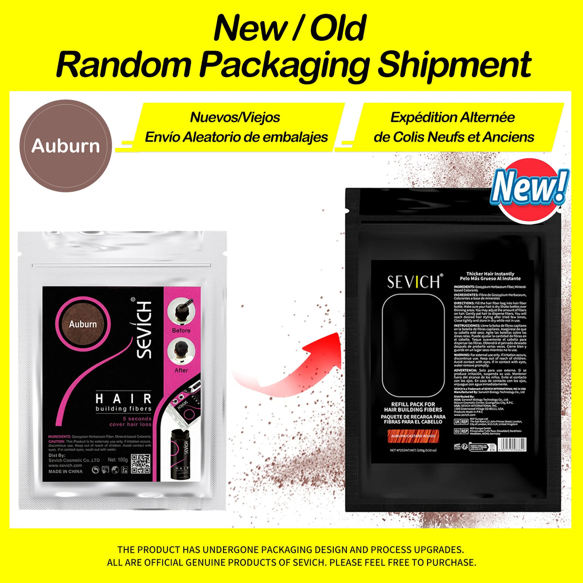 Sevich 100g Hair Fibers Refill Bag Keratin Instant Hair Growth Powder Hair Building Fiber Hair Regrowth Powder Hair Loss Product - AliExpress 66