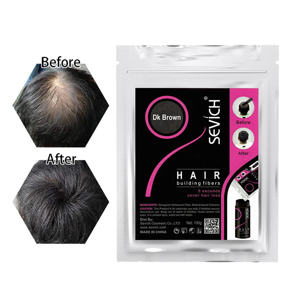 SEVICH 50g Hair Loss Building Hair Fibers Blender Conceal Styling Fiber Hair Powders Thinning Keratin Eyelash Extension Black - AliExpress 66