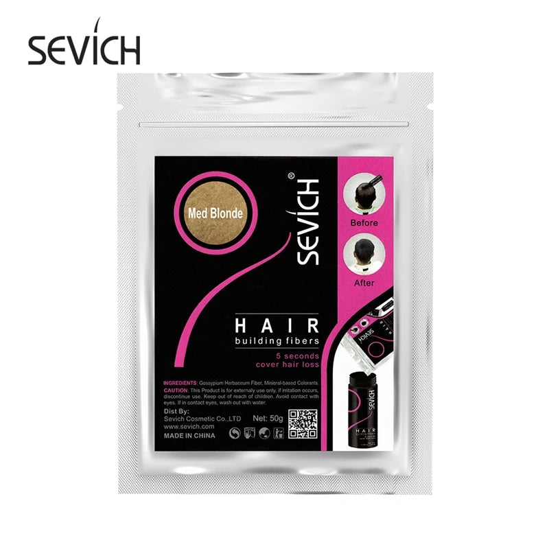 Sevich 10 Colors Hair Fiber 50g Hair Building Fiber Powder Keratin Instant Hair Growth Fiber Refill Hair Loss Hair Care Product - AliExpress 66