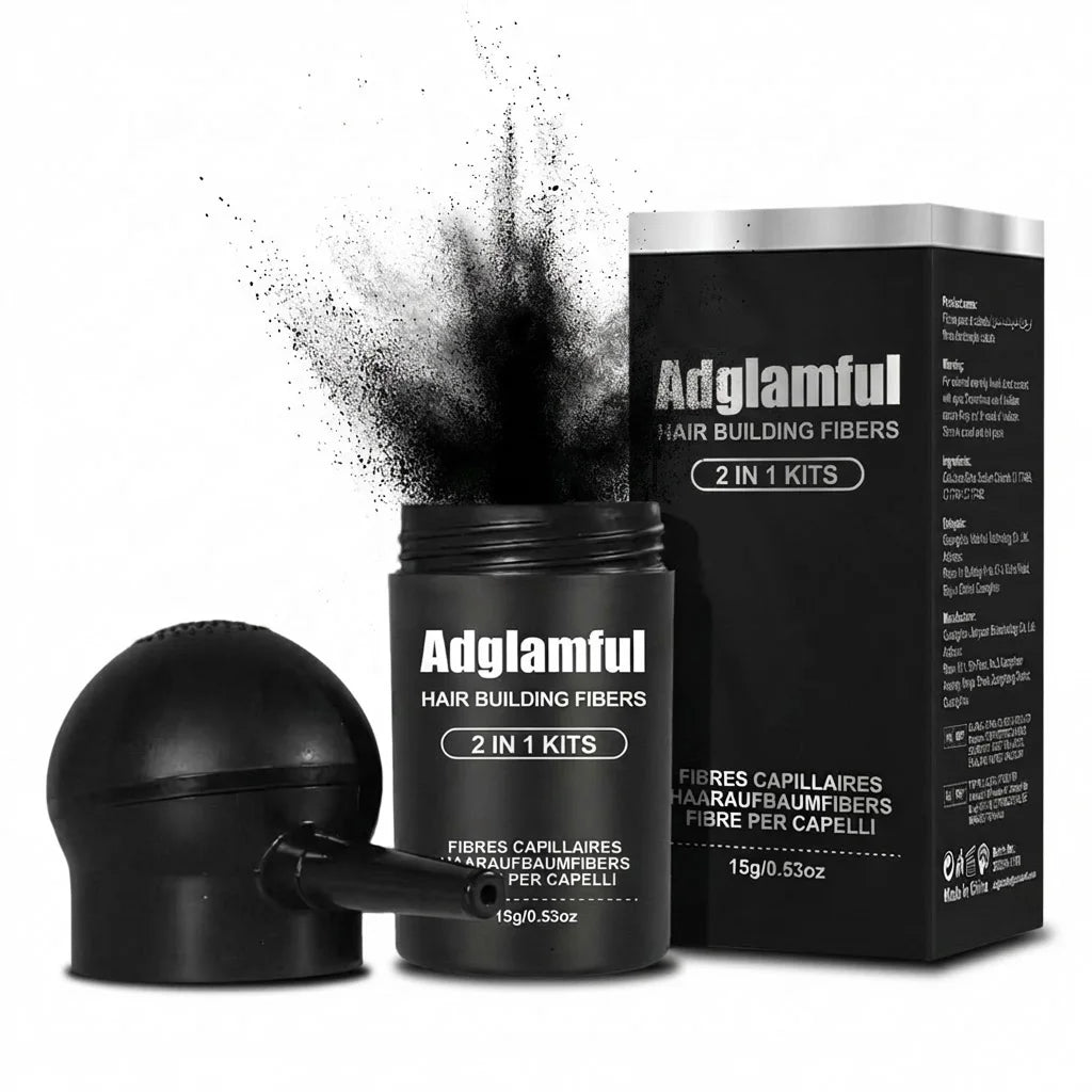 Adglamful Hair Fibers (15g) â€?10sec Instant Volume, Spray Applicator for Thinning Hair | Invisible & Even Coverage - AliExpress 66