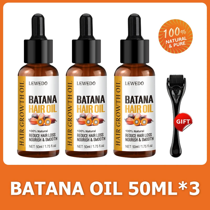Lewedo Naturals Batana Oil Fast Hair Growth for Men Women Pure Batana Oil Nourish Shiny Hair Healthy Hair Care Anti Hair Loss - AliExpress 66