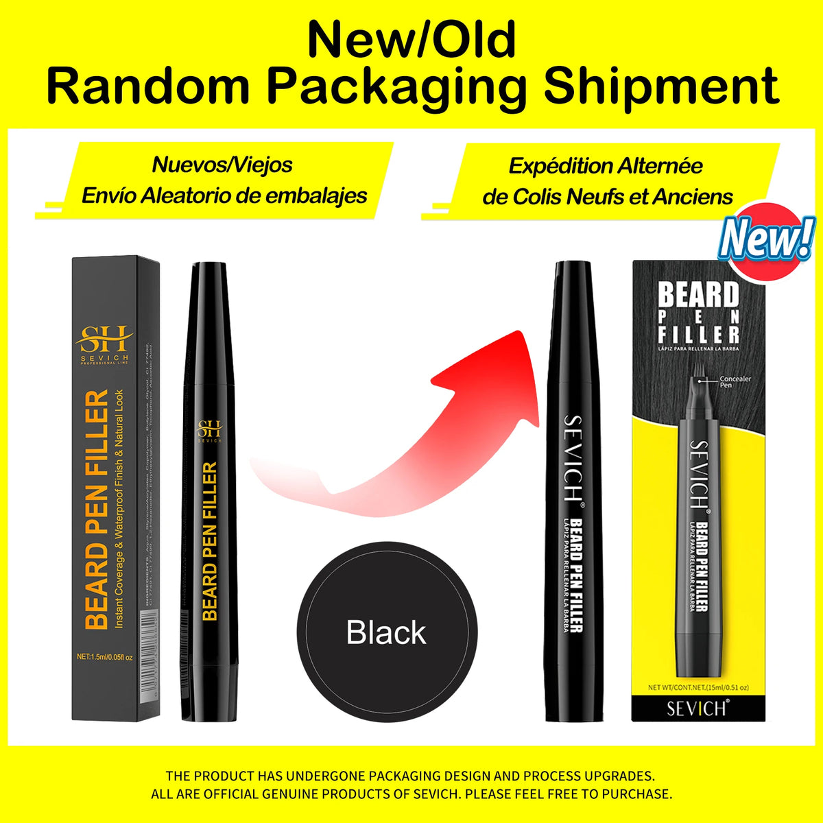 SEVICH Beard Filling Pen Kit Beard Enhancer Brush Beard Coloring Shaping Tools Waterproof Black Brown Hair Pencil Repair Tools - AliExpress 66