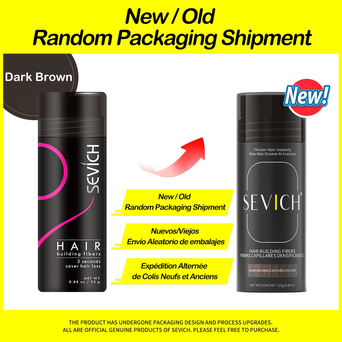 Sevich Hair Building Fibers For Men & Women Dark Brown 25g Fill In Fine Or Thinning Hair Instantly Thicker Fuller Looking Hair - AliExpress 66