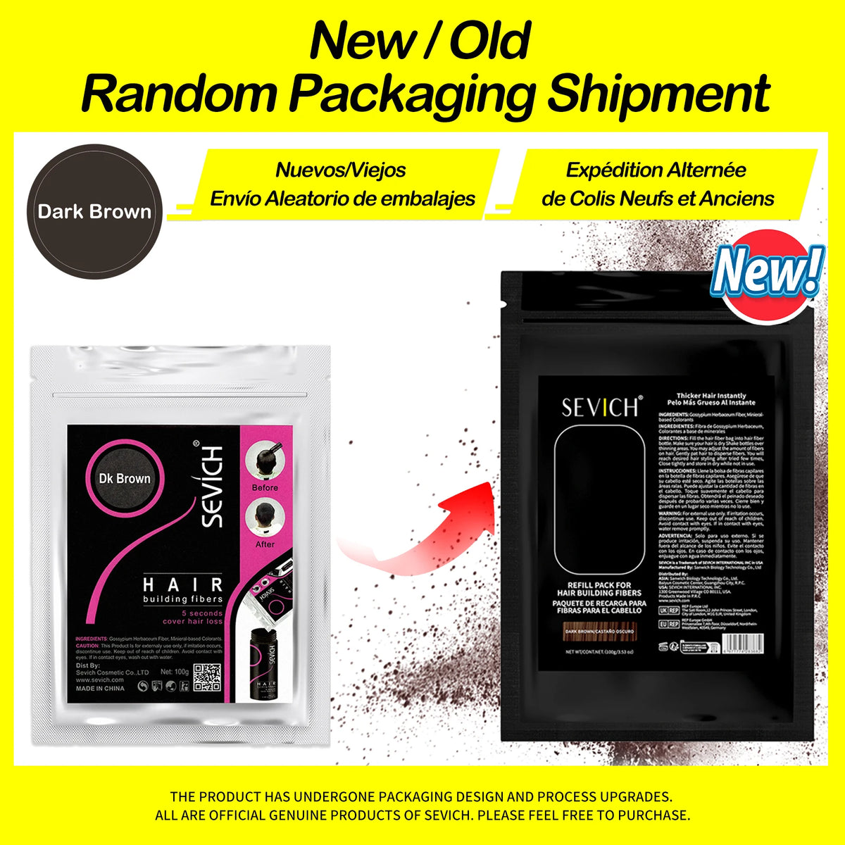 Sevich 100g Hair Fibers Refill Bag Keratin Instant Hair Growth Powder Hair Building Fiber Hair Regrowth Powder Hair Loss Product - AliExpress 66