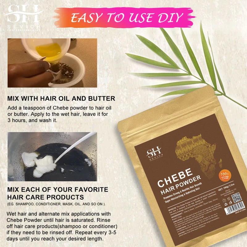 100% Chebe Powder Natural Ingredients Promotes Strong and Healthy Hair Strengthens Fast Hair Regrowth Anti Hair Loss Treatment - AliExpress 66