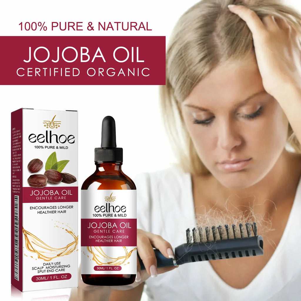 Eelhoe Jojoba Oil Hair Growth Serum Reduce Loss Scalp Treatment More Thicker Keep Regrowth Oil Control Hair Nourish Essencial Oi - AliExpress 66