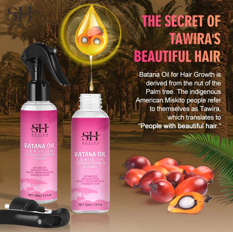 100ml Leave-In Batana Oil Hair Growth Spray Repairs Damage Restore Soft Hair Growth Spray Keratin Hair & Scalp Treatment - AliExpress 66
