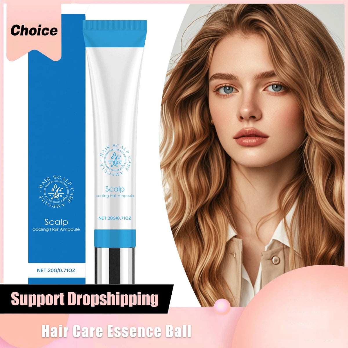 20G Hair Growth Serum Roll-On for Thicker Hair
