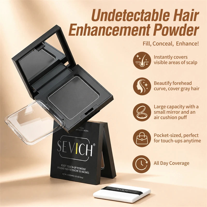 Sevich 5 Colors Concealer Hair Powder 12g Dark Brown Hair Fluffy Powder Instantly Cover Up HairLine Shadow Powder - AliExpress 66