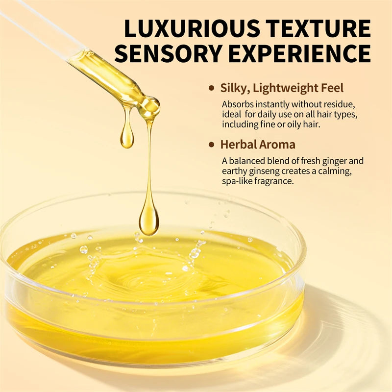 Ginger Hair Growth Serum Anti Hair Loss Oil Fast Regrowth Thicken Hair Care Scalp Essential Hair Promoting Regeneration Thicken - AliExpress 66