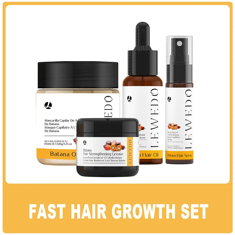 Hair Growth Oil Kit Organic Batana Oil for Hair Growth 100% Pure Hair Strengthening Oil Anti Hair Loss Essence Oil Hair Care