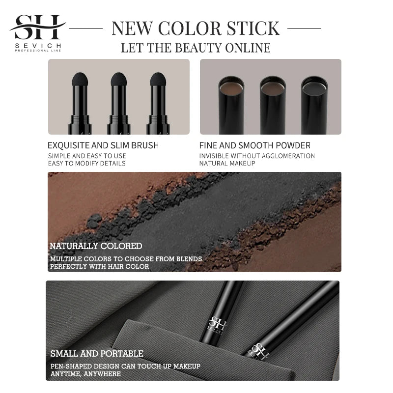 Hair Line Modified Repair Stick Pen Instantly Black Root Cover Up Natural Hair Filling Hairline Shadow Powder Hair Coverage - AliExpress 66