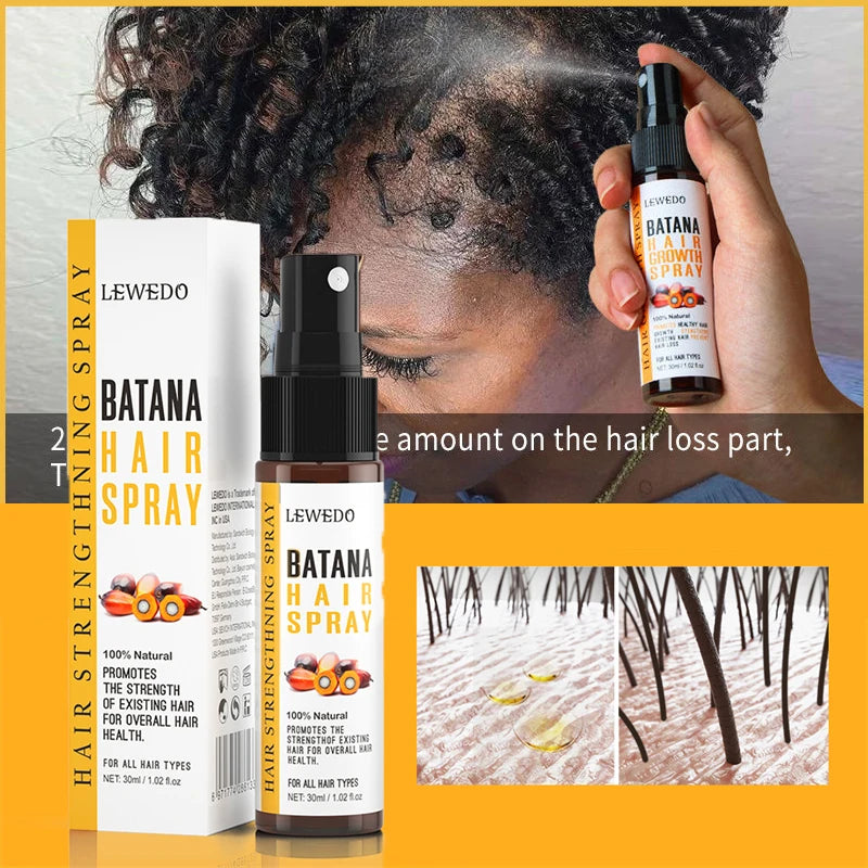 Batana Oil Hair Growth Kit Traction Alopecia Hair Repair Spray Repairs Damage Hair Keratin Hair Scalp Regrowth Treatment Mask - AliExpress 66