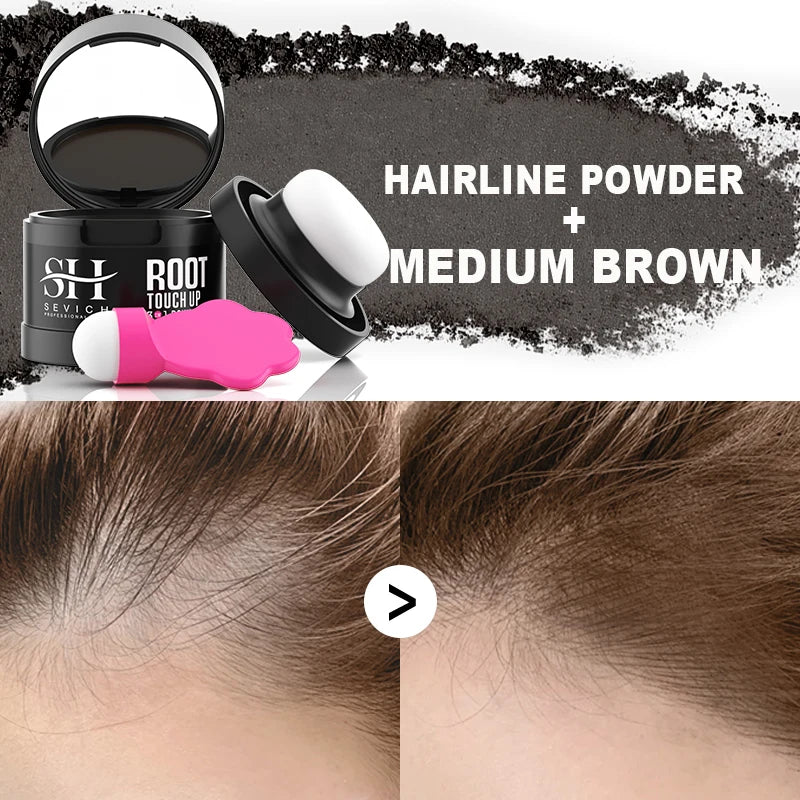 Hair Line Powder 4g Black Root Touch-up Natural Instant Waterproof Hairline Shadow Powder Hair Concealer Coverage Hair Care