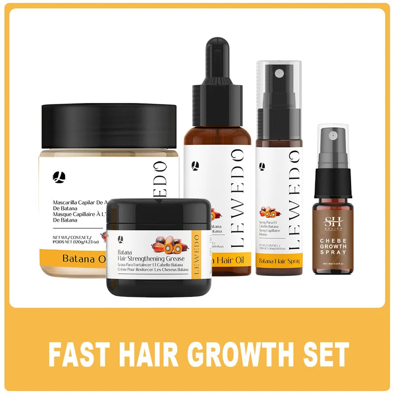 Hair Growth Oil Kit Organic Batana Oil for Hair Growth 100% Pure Hair Strengthening Oil Anti Hair Loss Essence Oil Hair Care