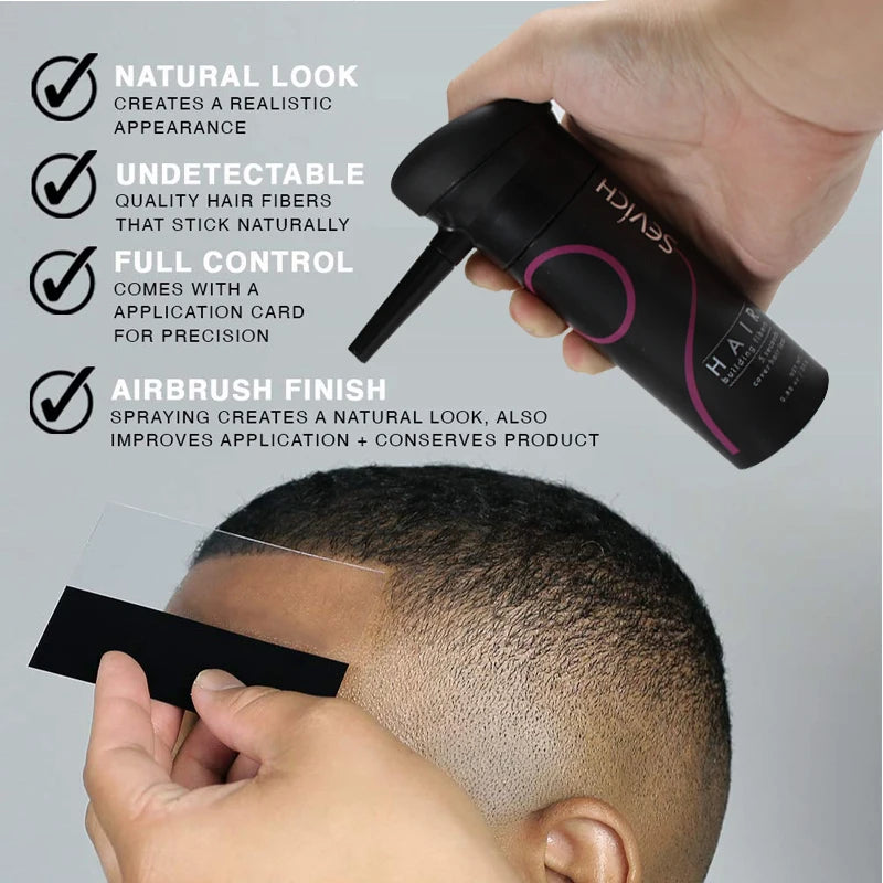 SEVICH Hair Building Fiber Set Cover Sparse Hair Or Bald Spots Hair Loss Regrowth Treatment Keratin Hair Fiber Powder Applicator - AliExpress 66