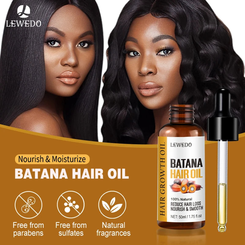 Lewedo Naturals Batana Oil Fast Hair Growth for Men Women Pure Batana Oil Nourish Shiny Hair Healthy Hair Care Anti Hair Loss - AliExpress 66